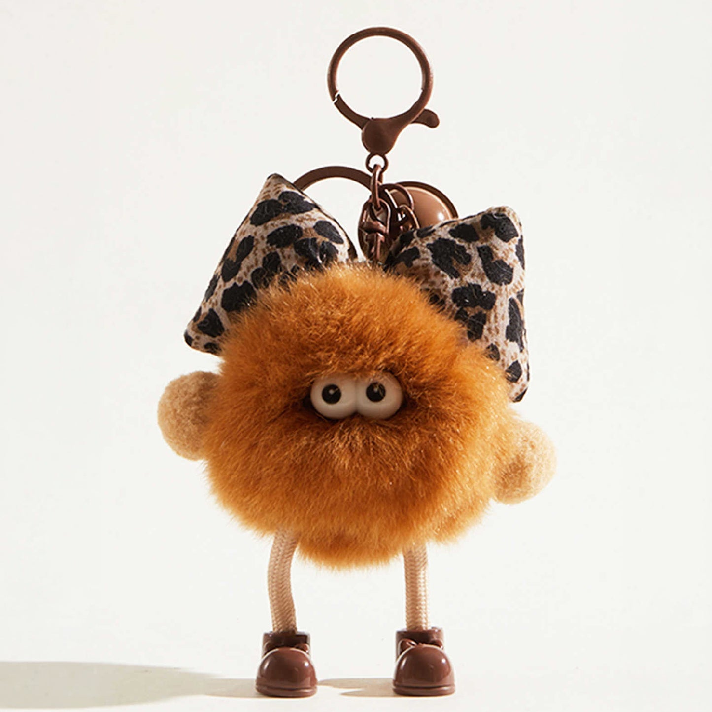 Cute Little Coal Ball Plush Keychain Bag Charm