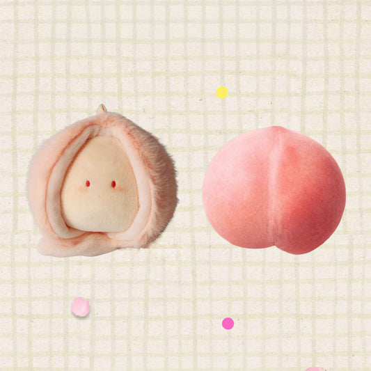 Cute Sakura Peach Plush Keychain Bag Charm 194.985