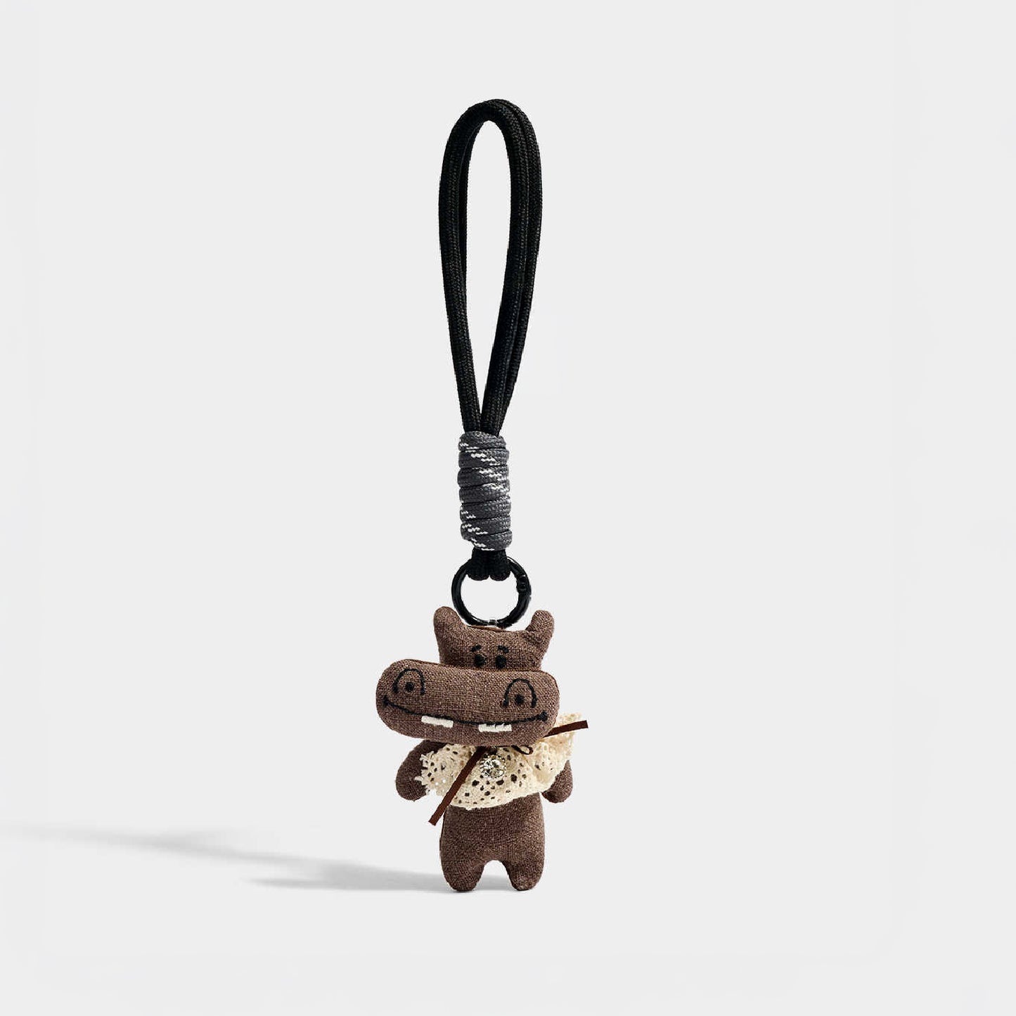 Cute Hippopotamus Plush Keychain Bag Charm