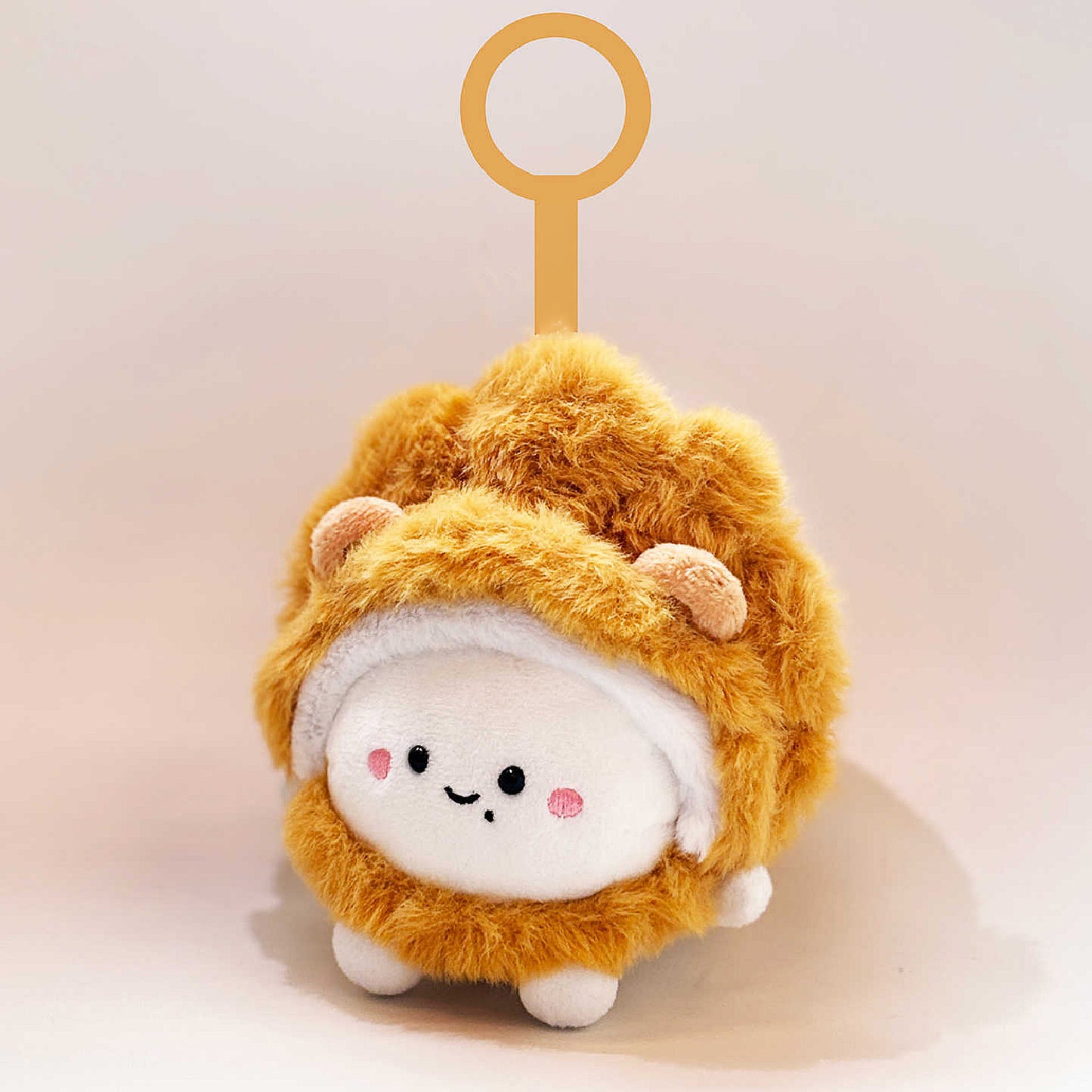 Cute Table Tennis Plush Keychain Bag Charm