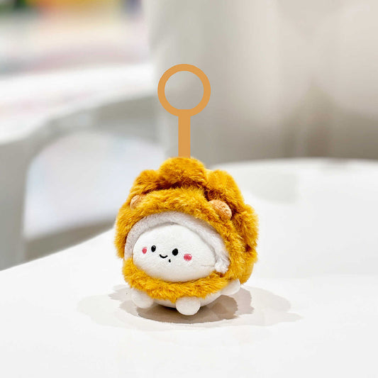 Cute Table Tennis Plush Keychain Bag Charm