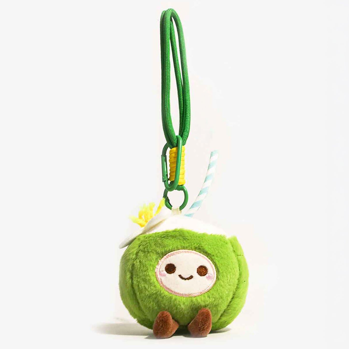 Cute Coconut Plush Keychain Bag Charm