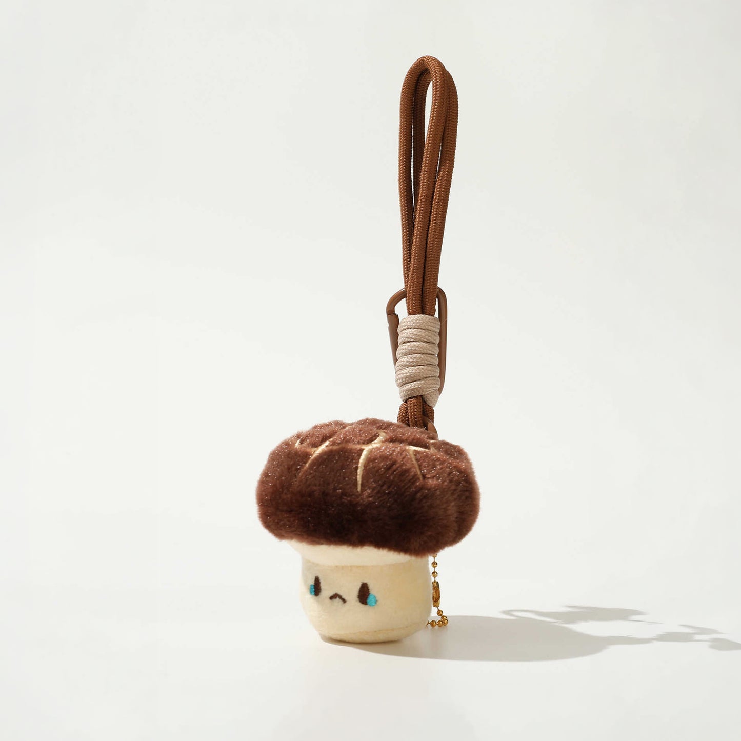 Cute Shiitake Mushroom Plush Keychain Bag Charm