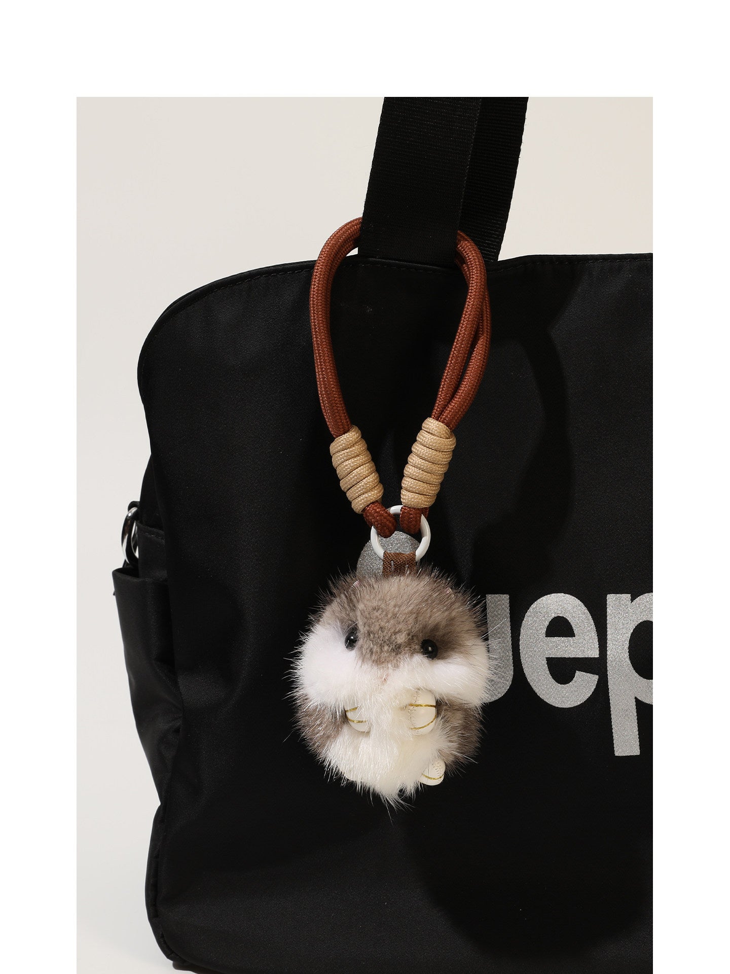 Fluffy Hamster Pom-Pom Plush charm– Your Tiny Bundle of Joy