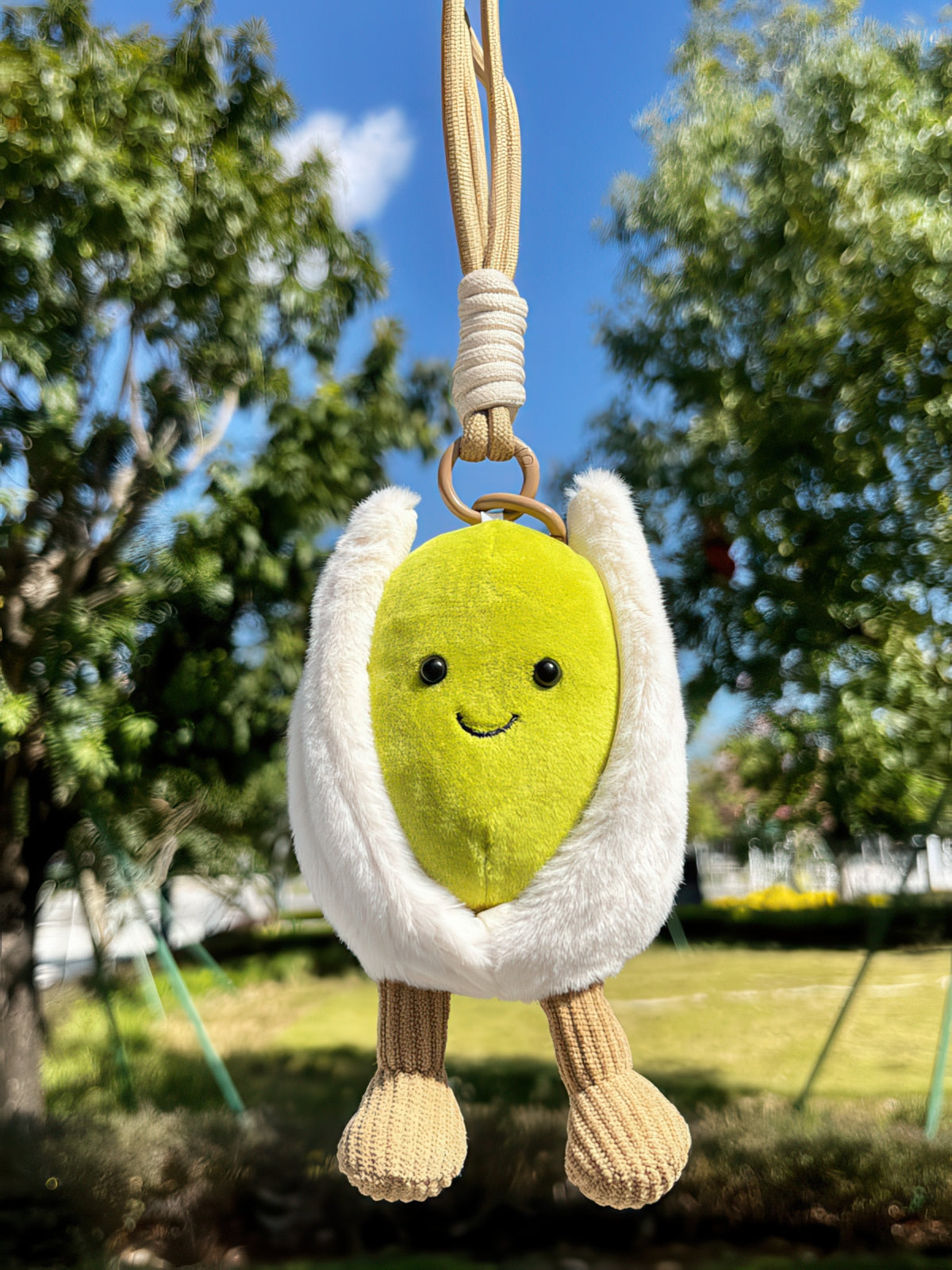 Cute Pistachio Plush Keychain Bag Charm