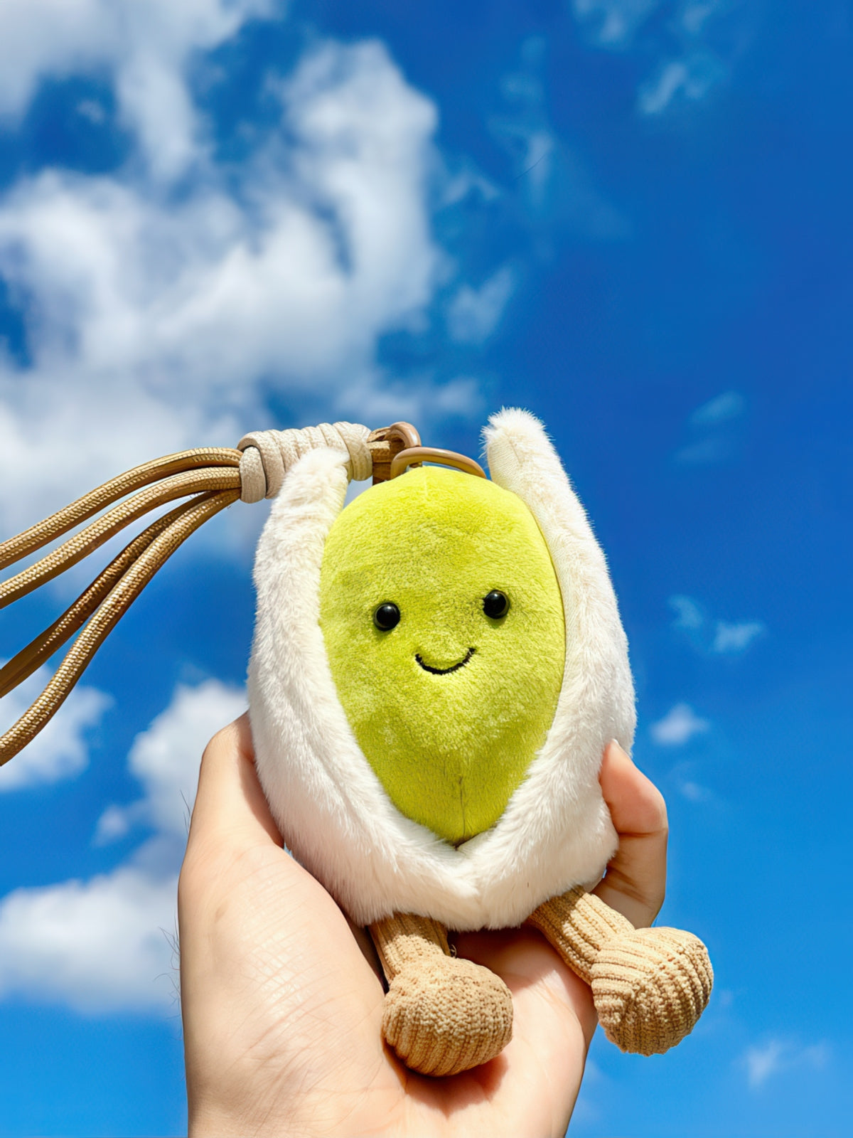 Cute Pistachio Plush Keychain Bag Charm