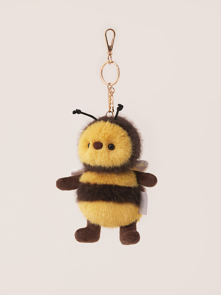 Fluffy Bumblebee Pom-Pom Plush charm– Sweet Buzz of Cuteness