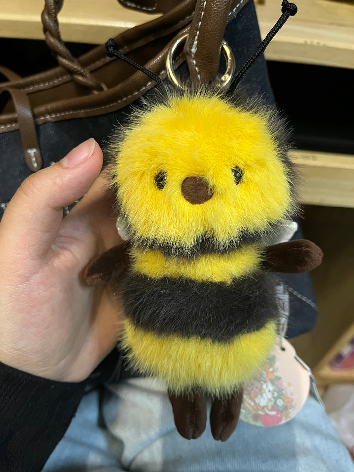 Fluffy Bumblebee Pom-Pom Plush charm– Sweet Buzz of Cuteness