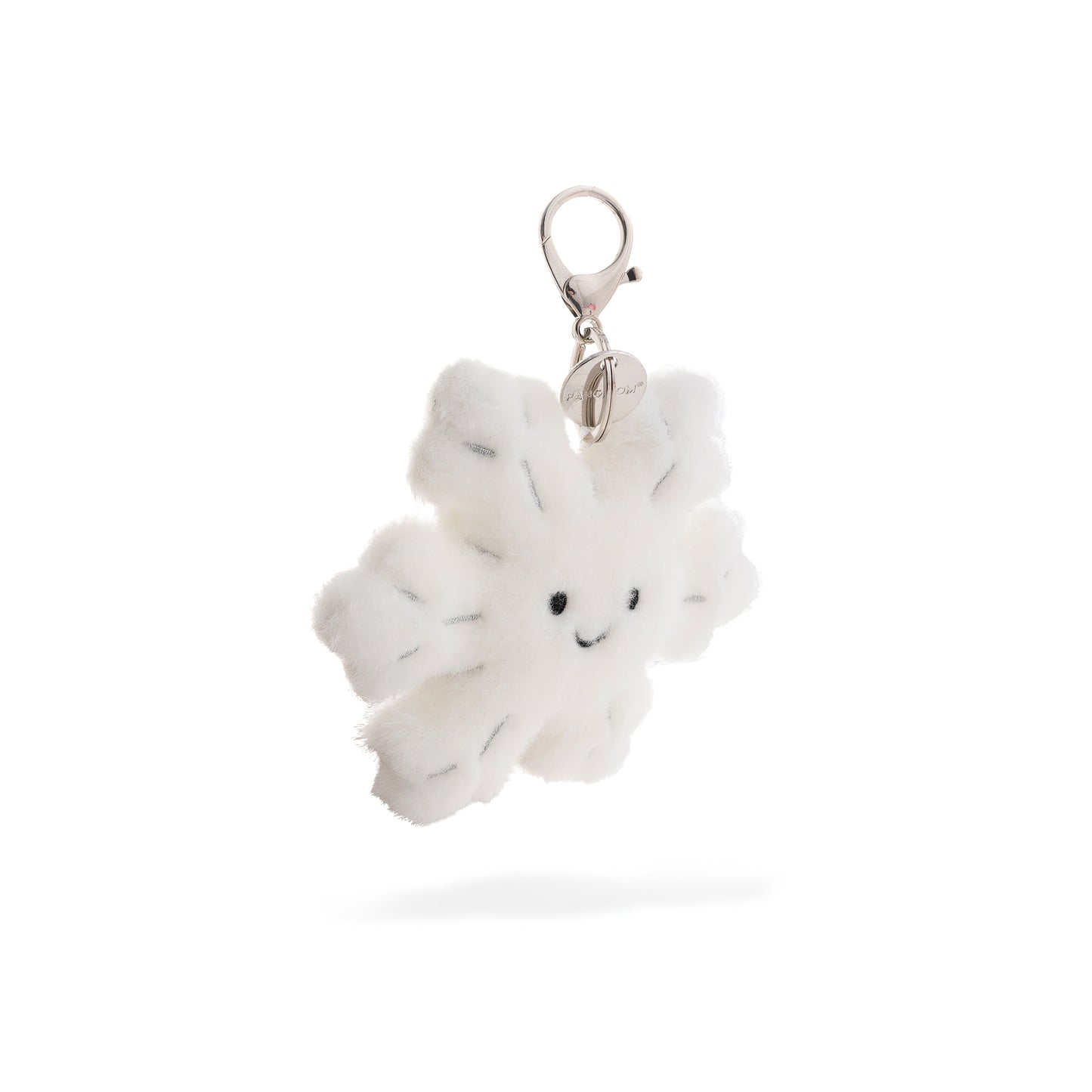 Cute Snowflake Plush Keychain Bag Charm