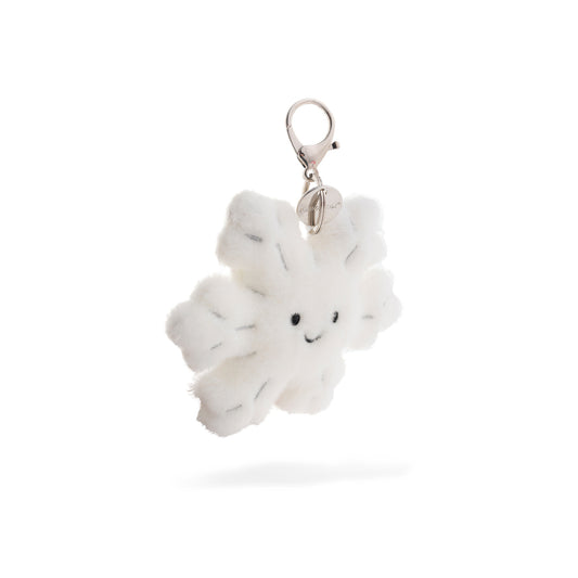 Cute Snowflake Plush Keychain Bag Charm