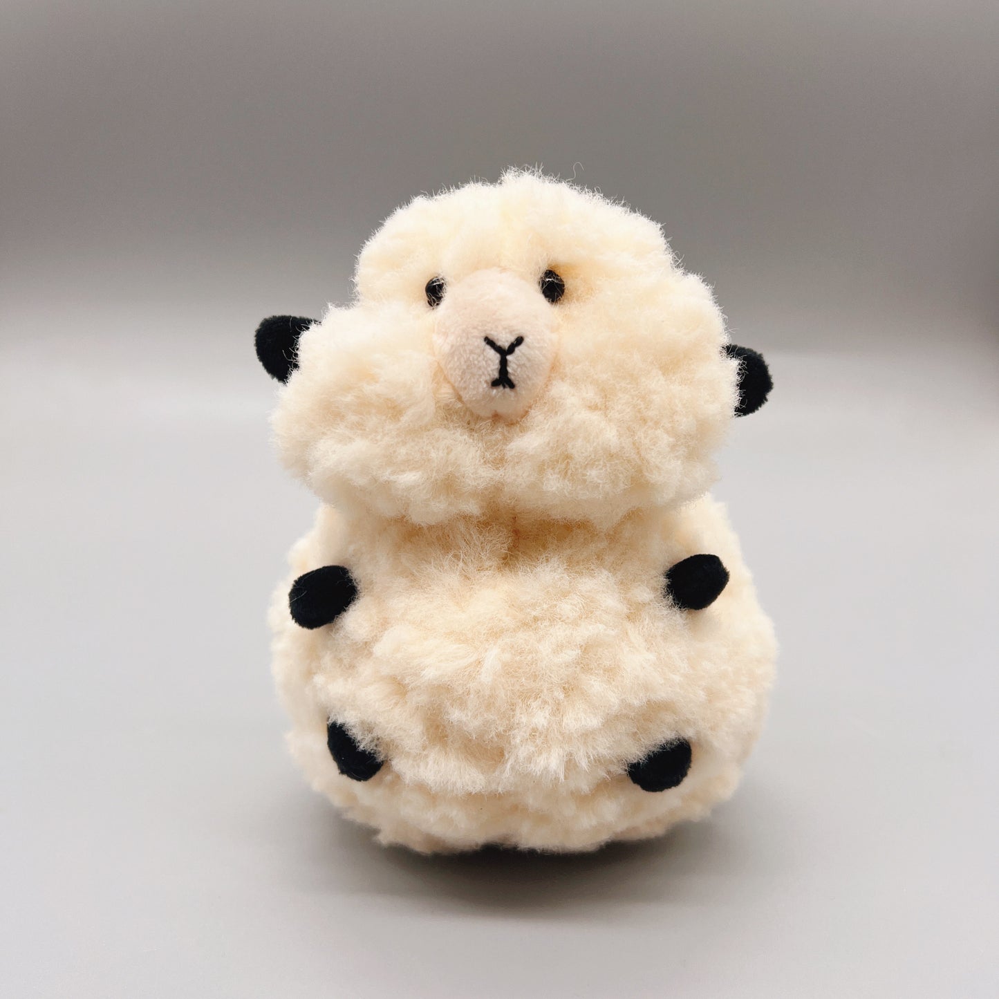 Ultra-Fluffy Chubby Sheep Pom-Pom Plush Charm – Cloud of Cuteness