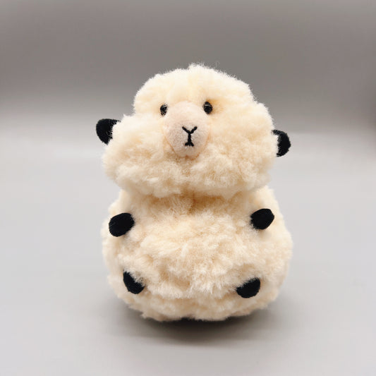 Ultra-Fluffy Chubby Sheep Pom-Pom Plush Charm – Cloud of Cuteness
