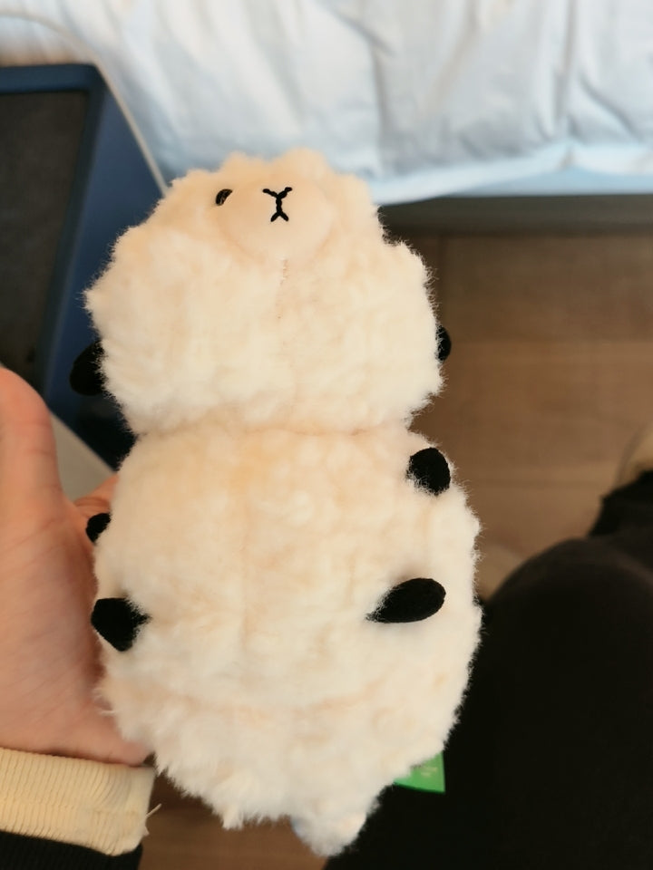 Ultra-Fluffy Chubby Sheep Pom-Pom Plush Charm – Cloud of Cuteness