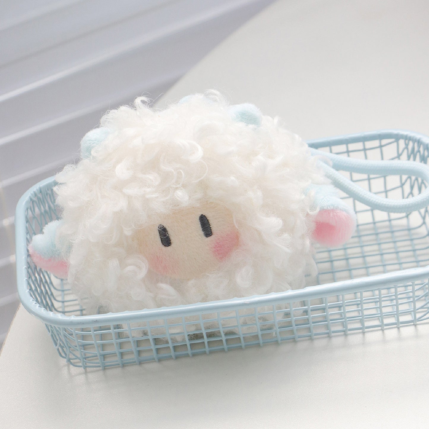 Cute Fluffy Sheep Plush Keychain Bag Charm