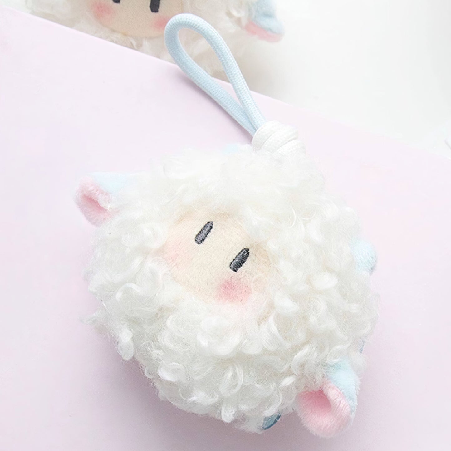 Cute Fluffy Sheep Plush Keychain Bag Charm