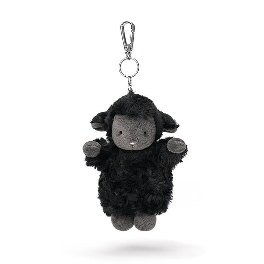 Cute Black Sheep Plush Keychain Bag Charm