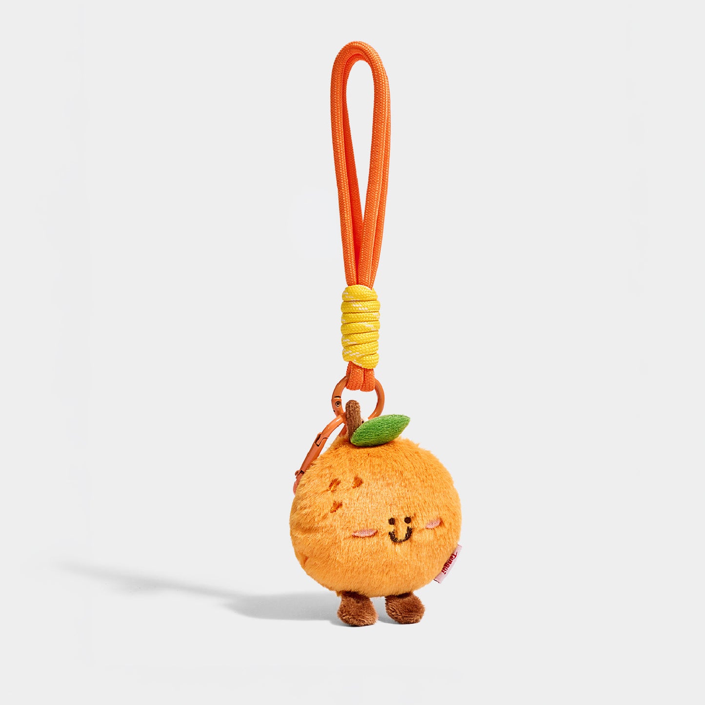 Cute Orange Plush Keychain Bag Charm