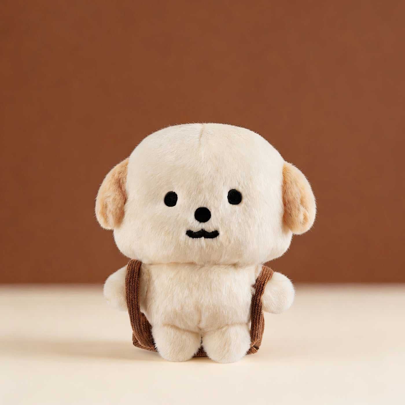 Cute Farmer Puppy Plush Keychain Bag Charm