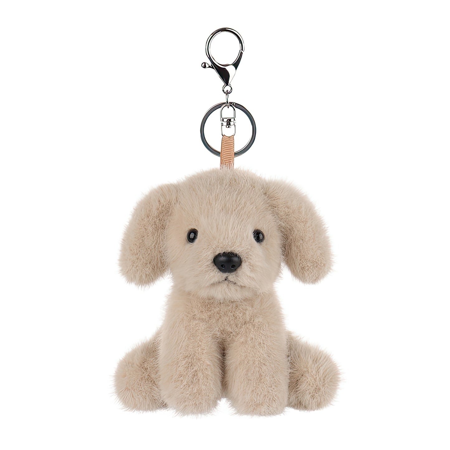 Cute Labrador Retriever Plush Keychain Bag Charm