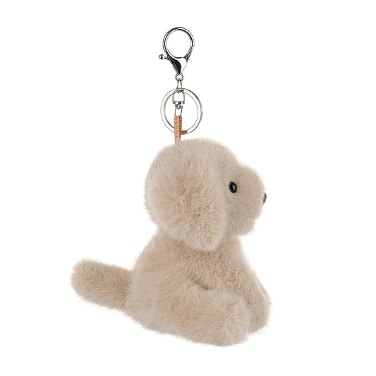 Cute Labrador Retriever Plush Keychain Bag Charm