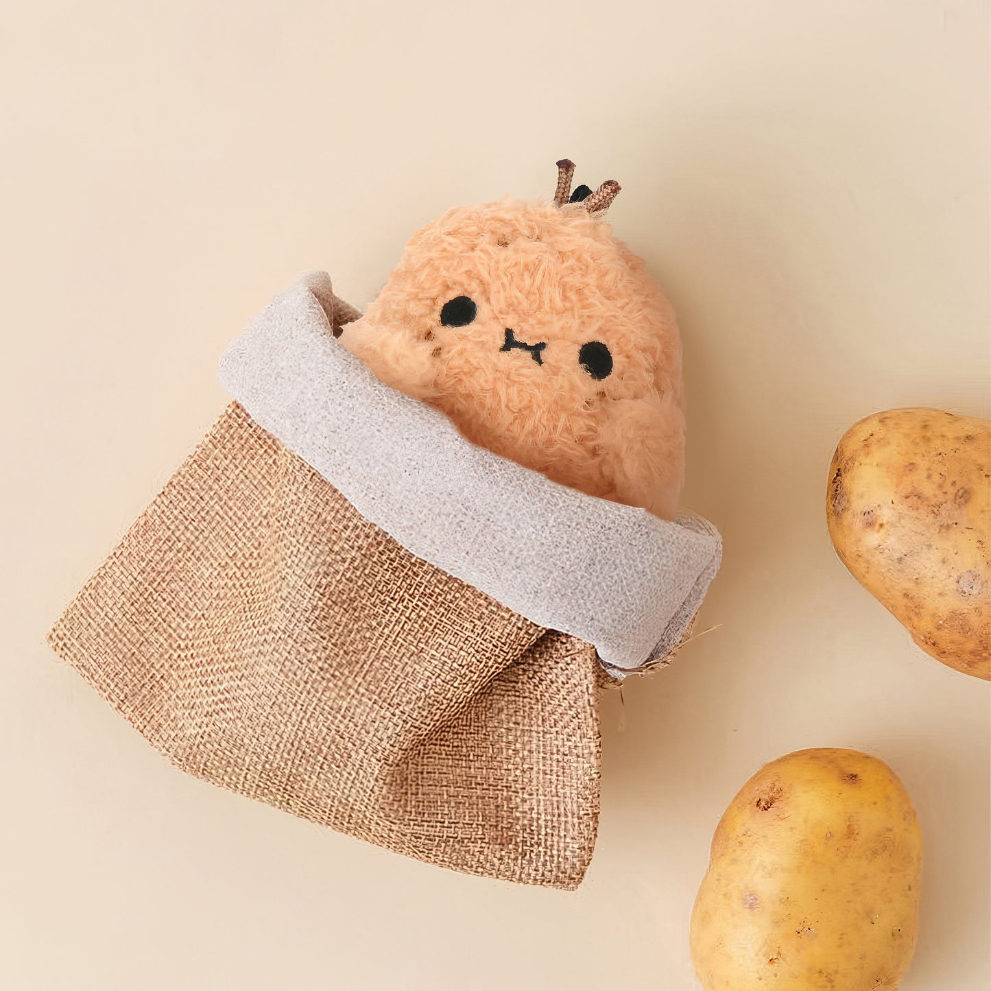 Cute Potato Plush Keychain Bag Charm