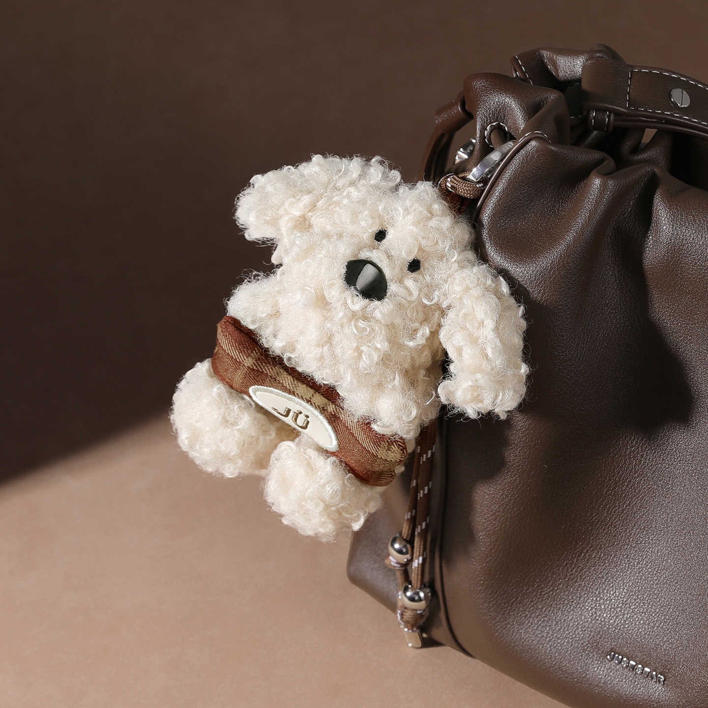 Cute West Highland Terrier Plush Keychain Bag Charm