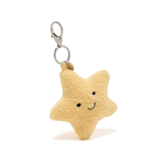 Cute Lucky Star Plush Keychain Bag Charm