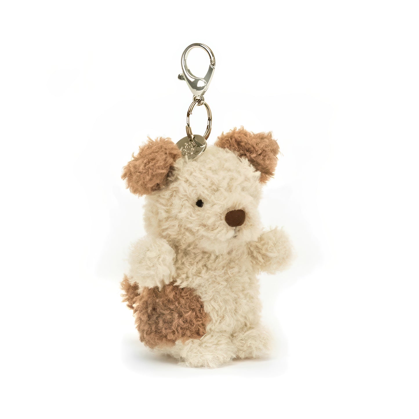 Cute Brown Puppy Plush Keychain Bag Charm