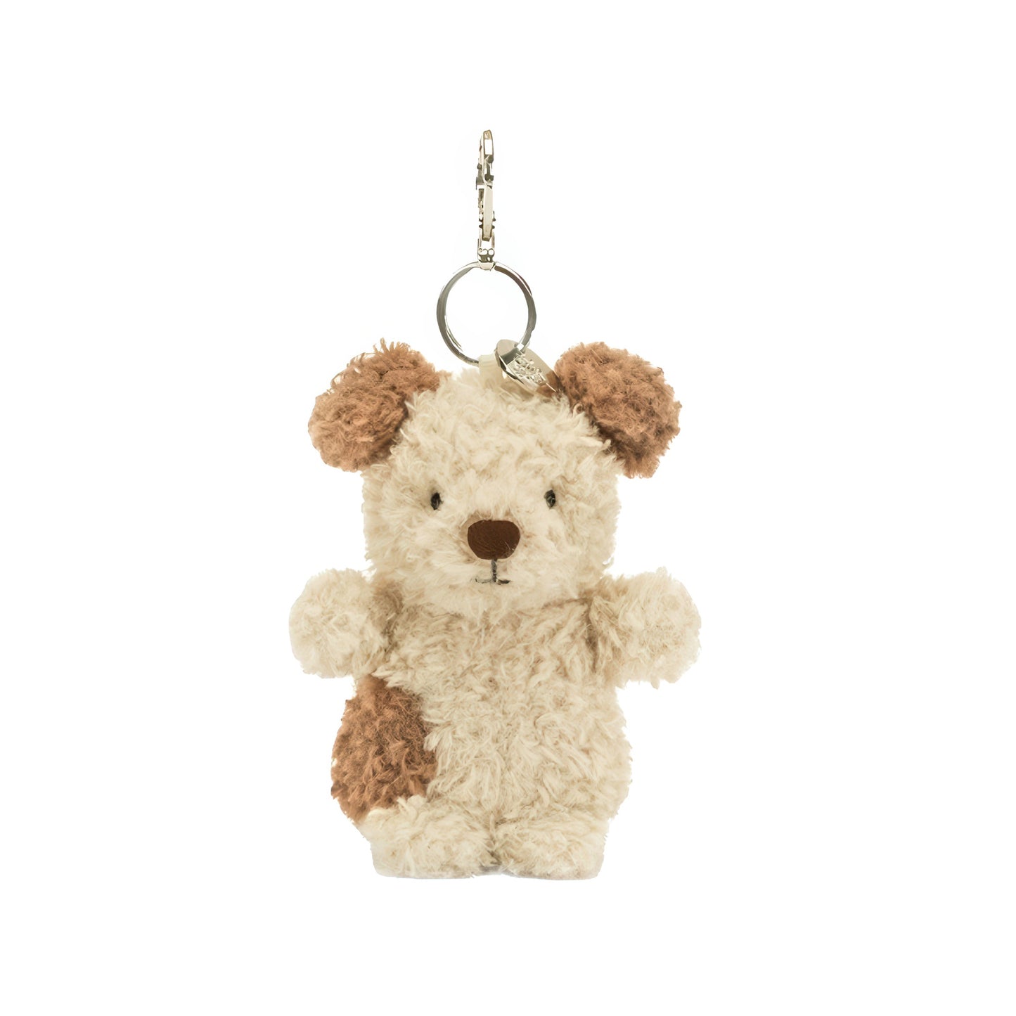 Cute Brown Puppy Plush Keychain Bag Charm