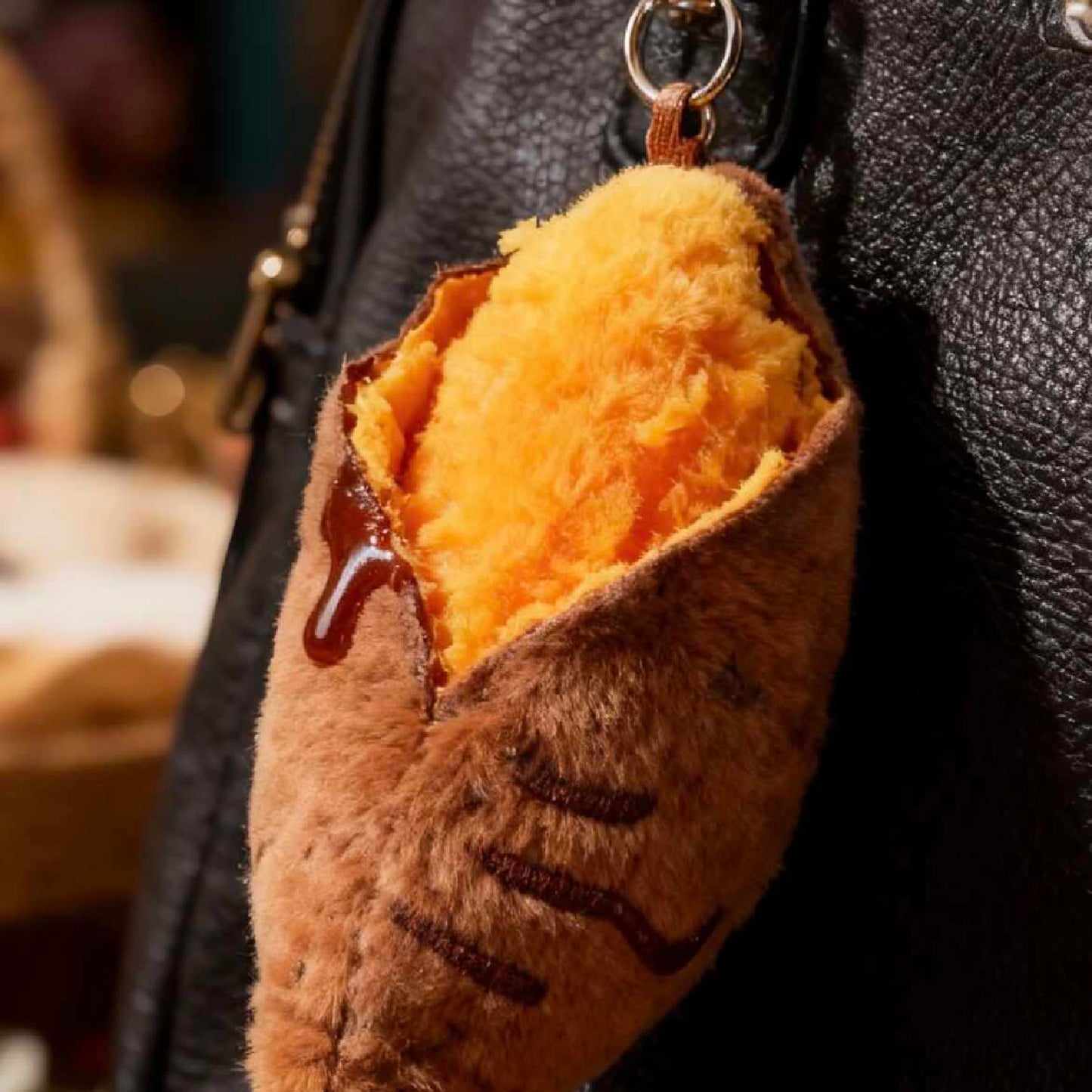 Cute Sweet Potato Plush Keychain Bag Charm