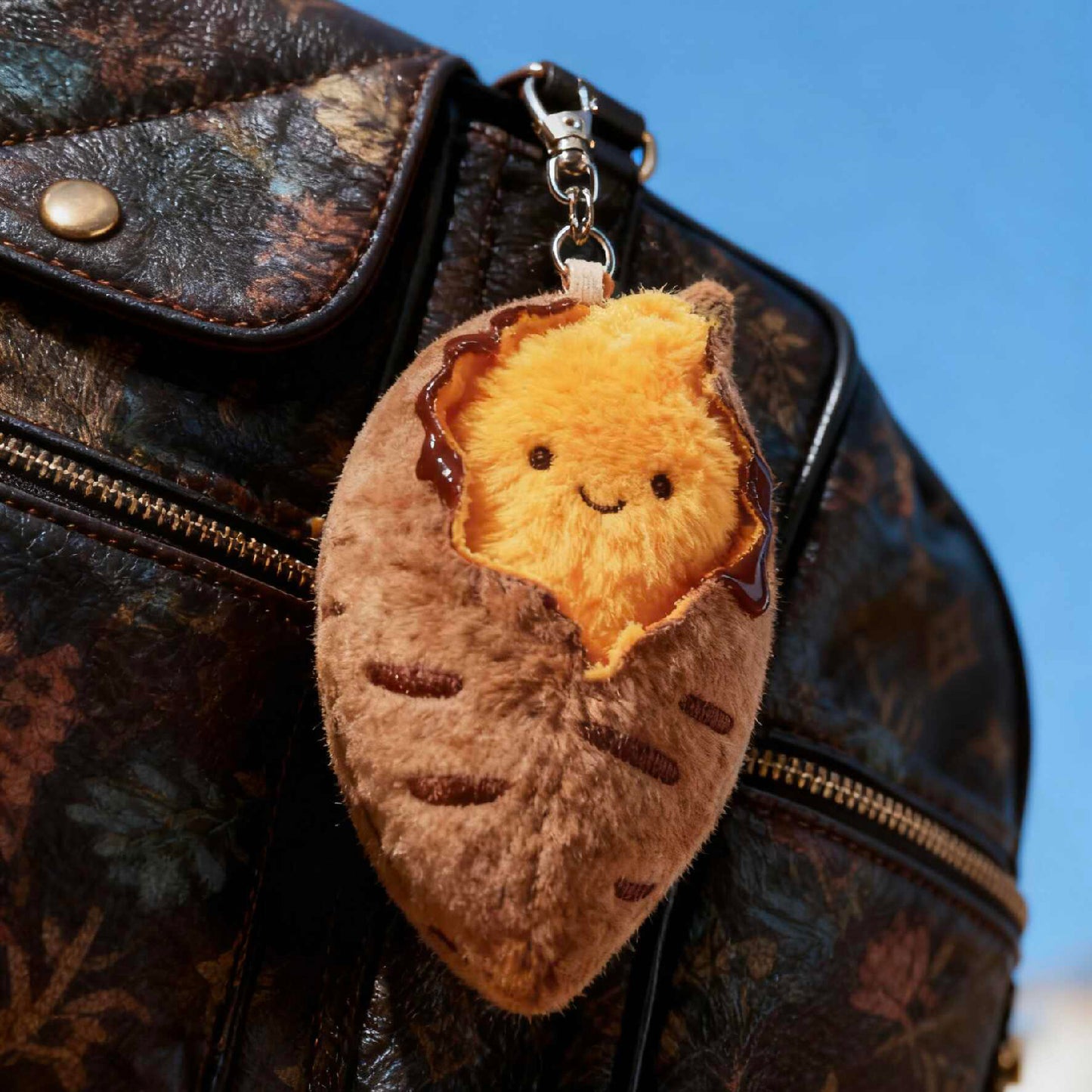 Cute Sweet Potato Plush Keychain Bag Charm