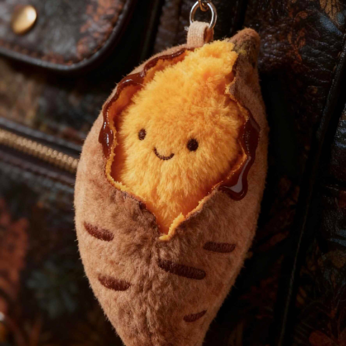 Cute Sweet Potato Plush Keychain Bag Charm