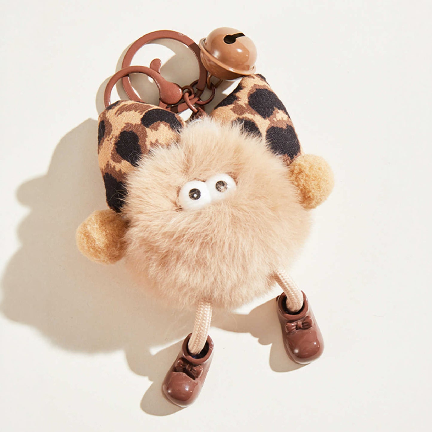 Cute Little Coal Ball Plush Keychain Bag Charm