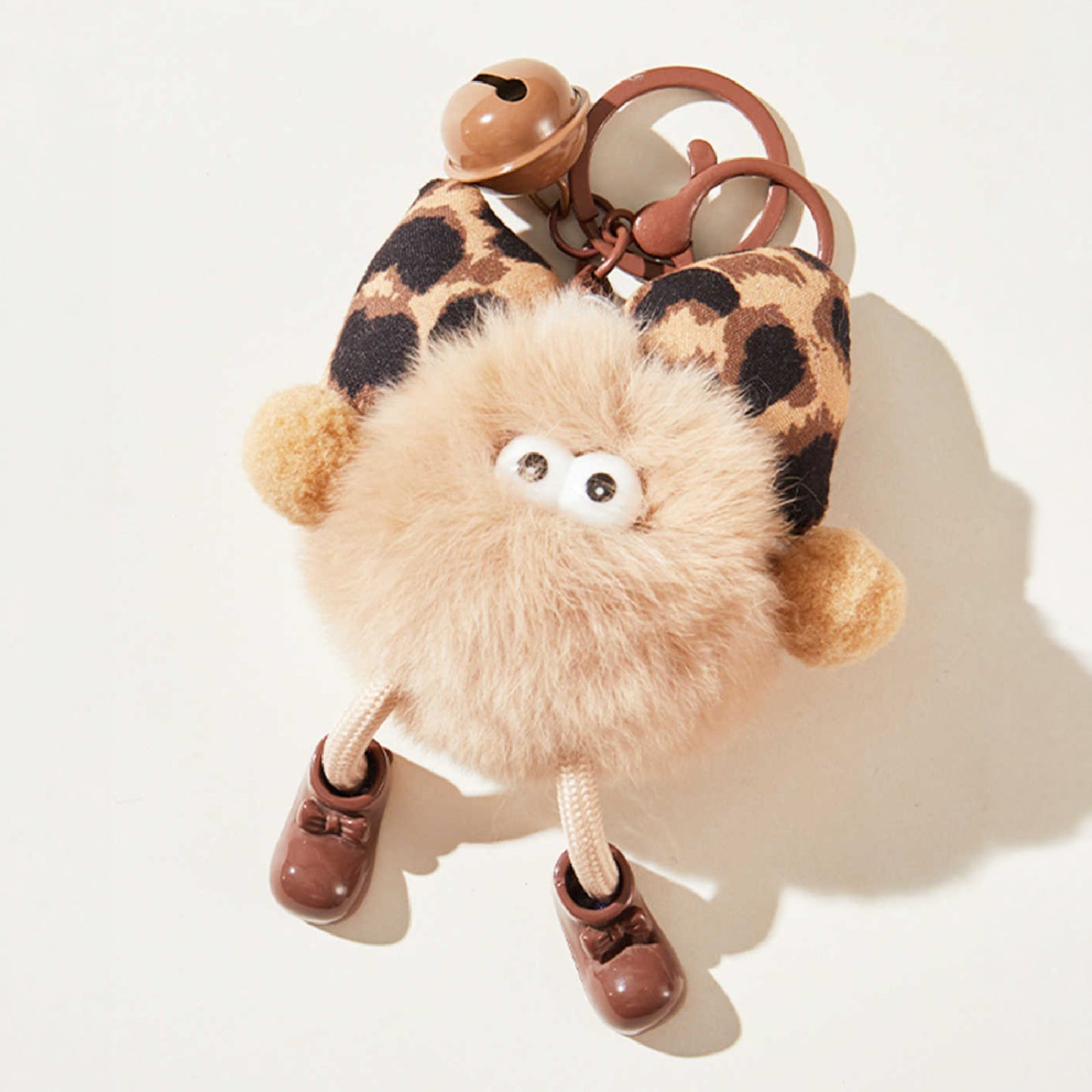 Cute Little Coal Ball Plush Keychain Bag Charm