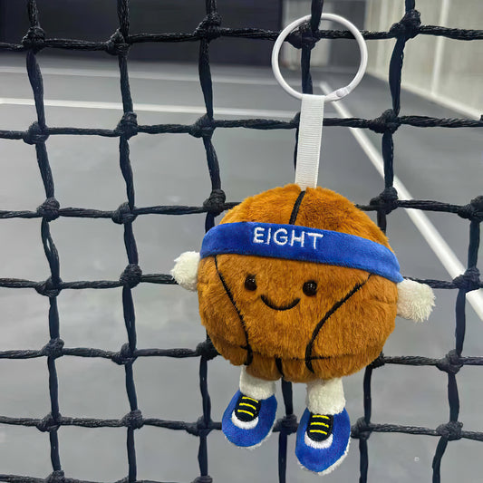 Cute Basketball Plush Keychain Bag Charm