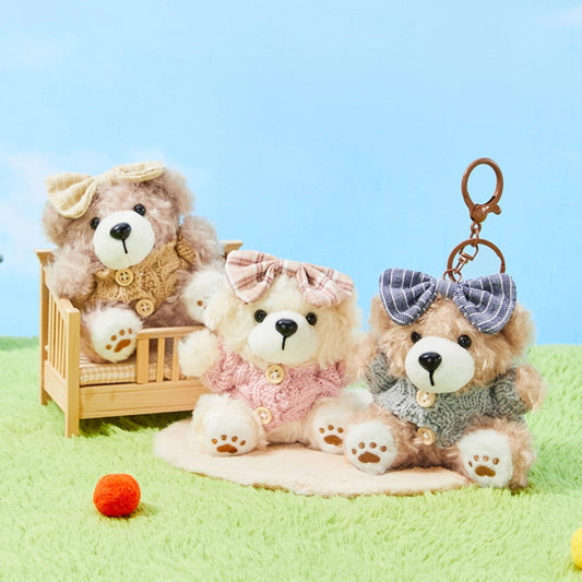 Cute Cookie Bear Plush Keychain Bag Charm