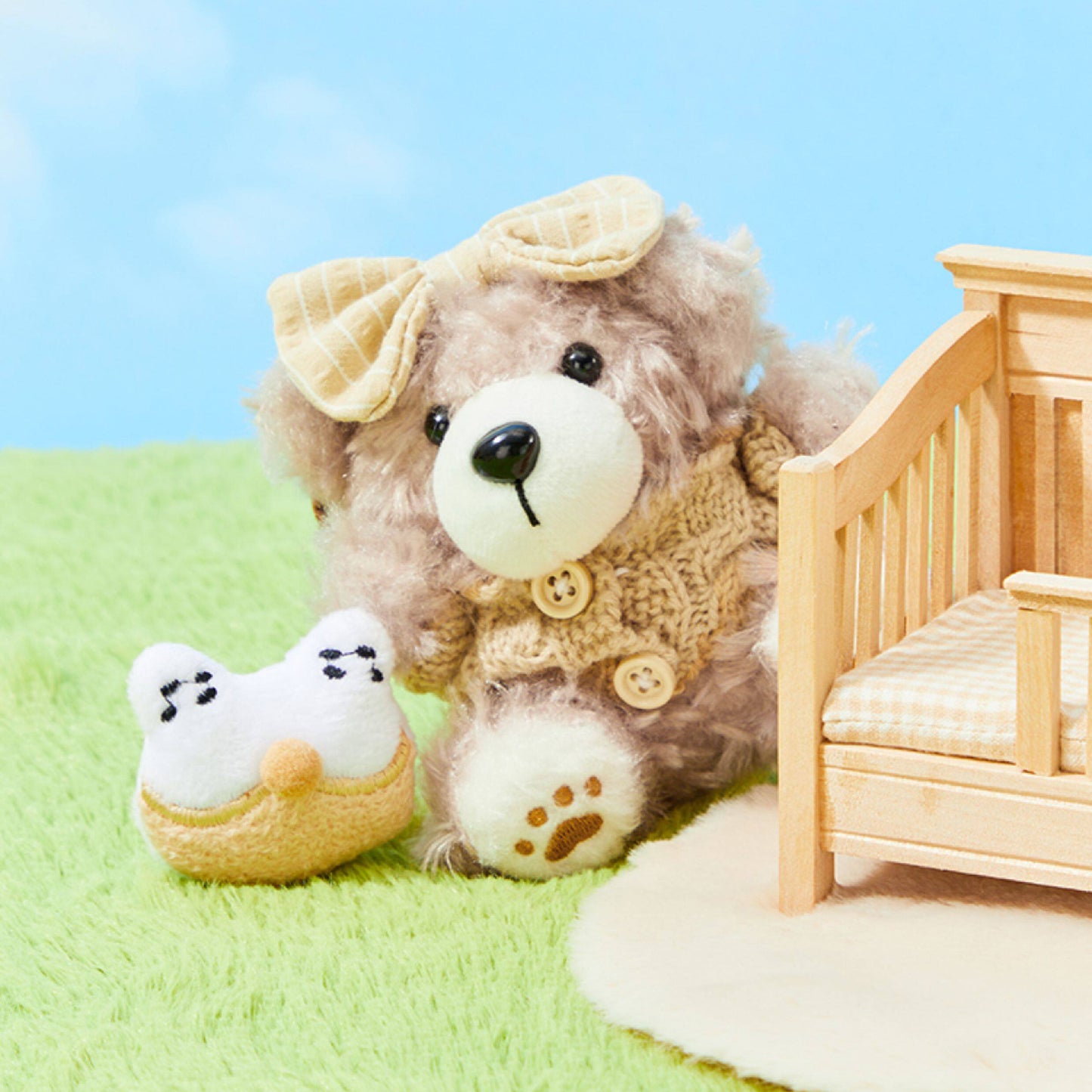 Cute Cookie Bear Plush Keychain Bag Charm