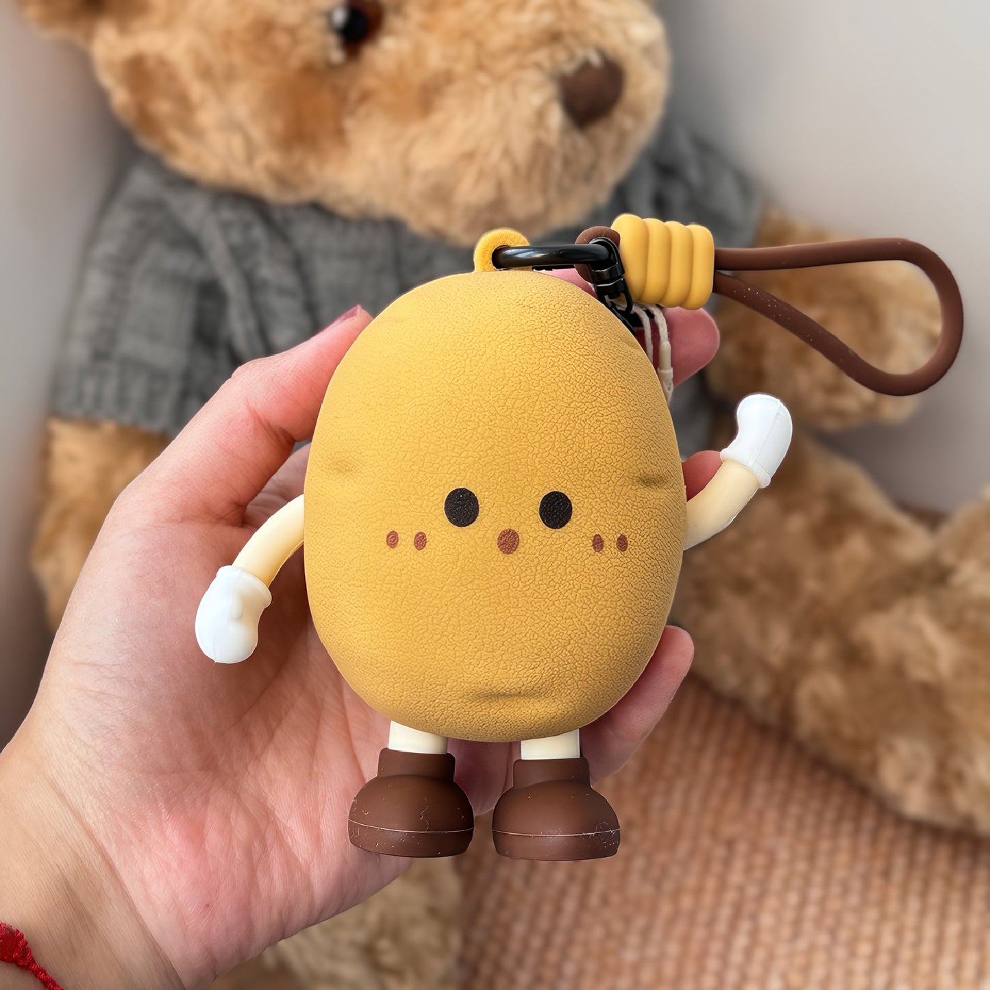 Cute Potato Mini Pouch Keychain Bag Charm