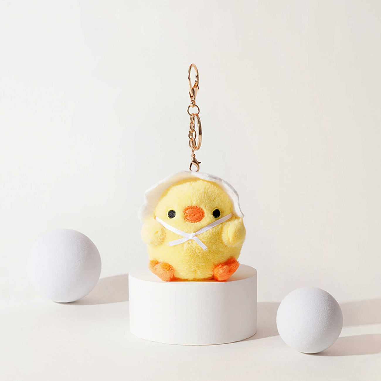 Cute Bandage Chick Plush Keychain Bag Charm