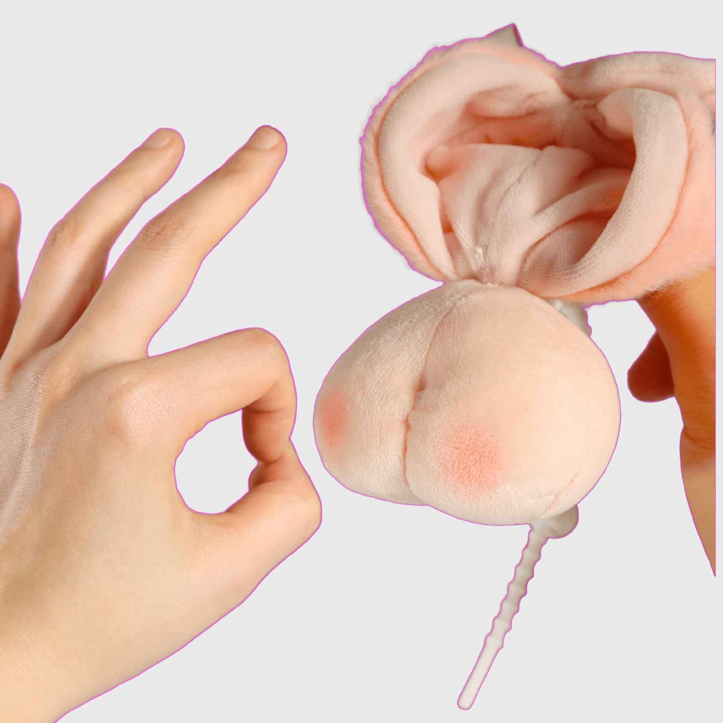 Cute Sakura Peach Plush Keychain Bag Charm	194.985