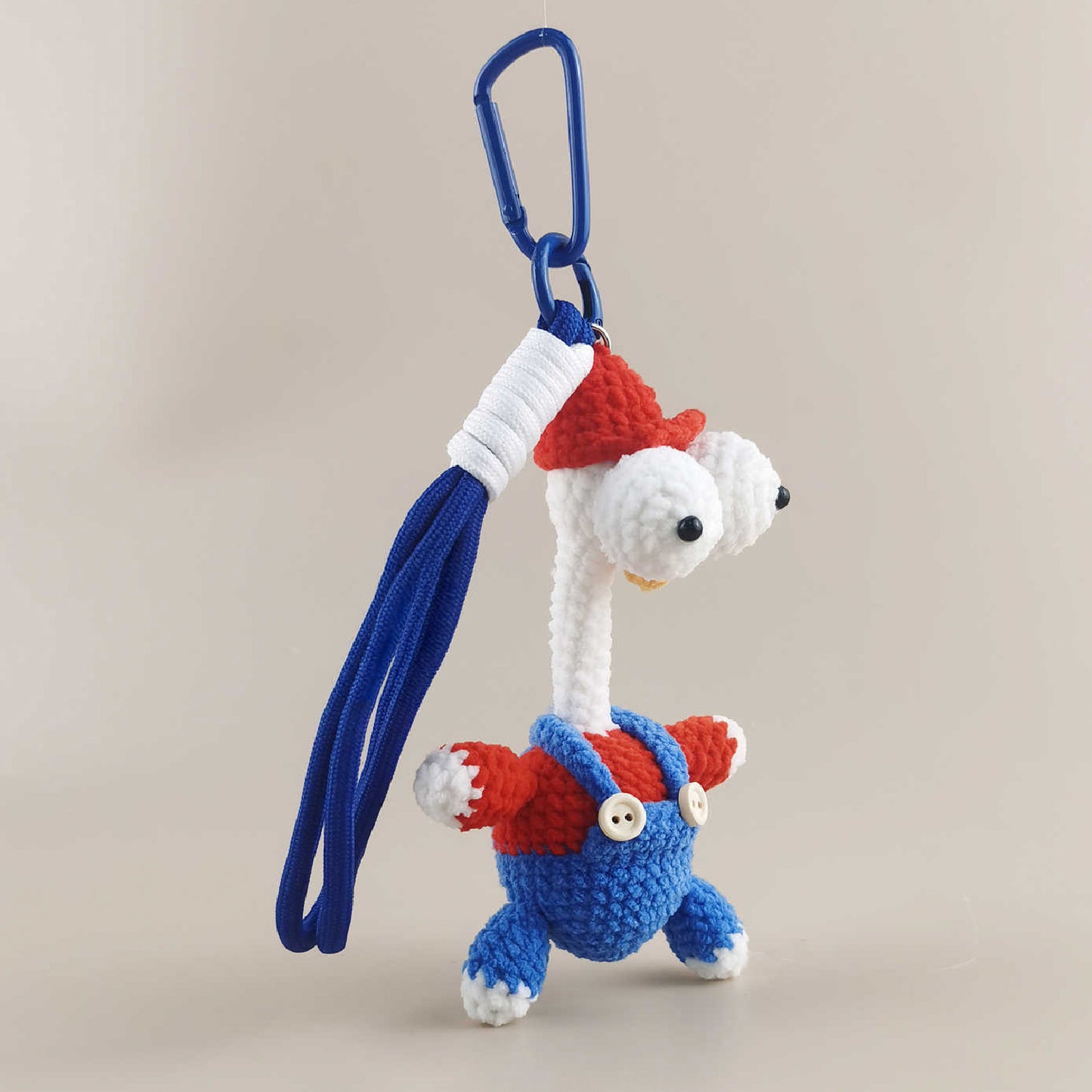 Cute Wide-Eyed Chicken Plush Keychain Bag Charm