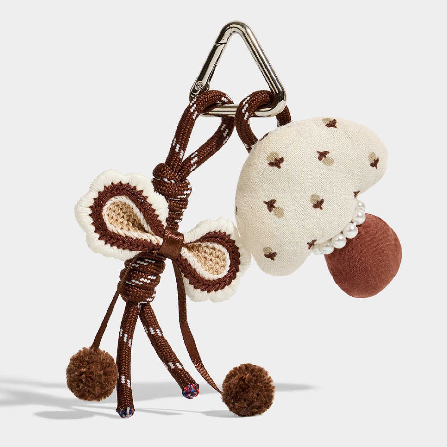 Cute Mushroom Plush Keychain Bag Charm