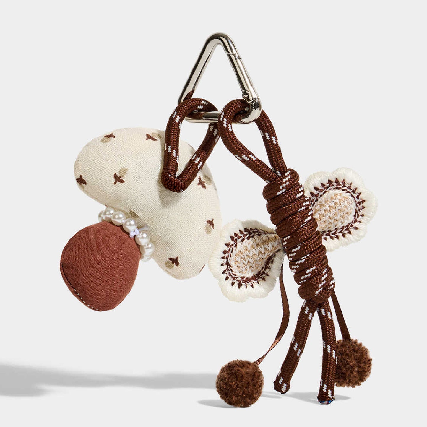 Cute Mushroom Plush Keychain Bag Charm