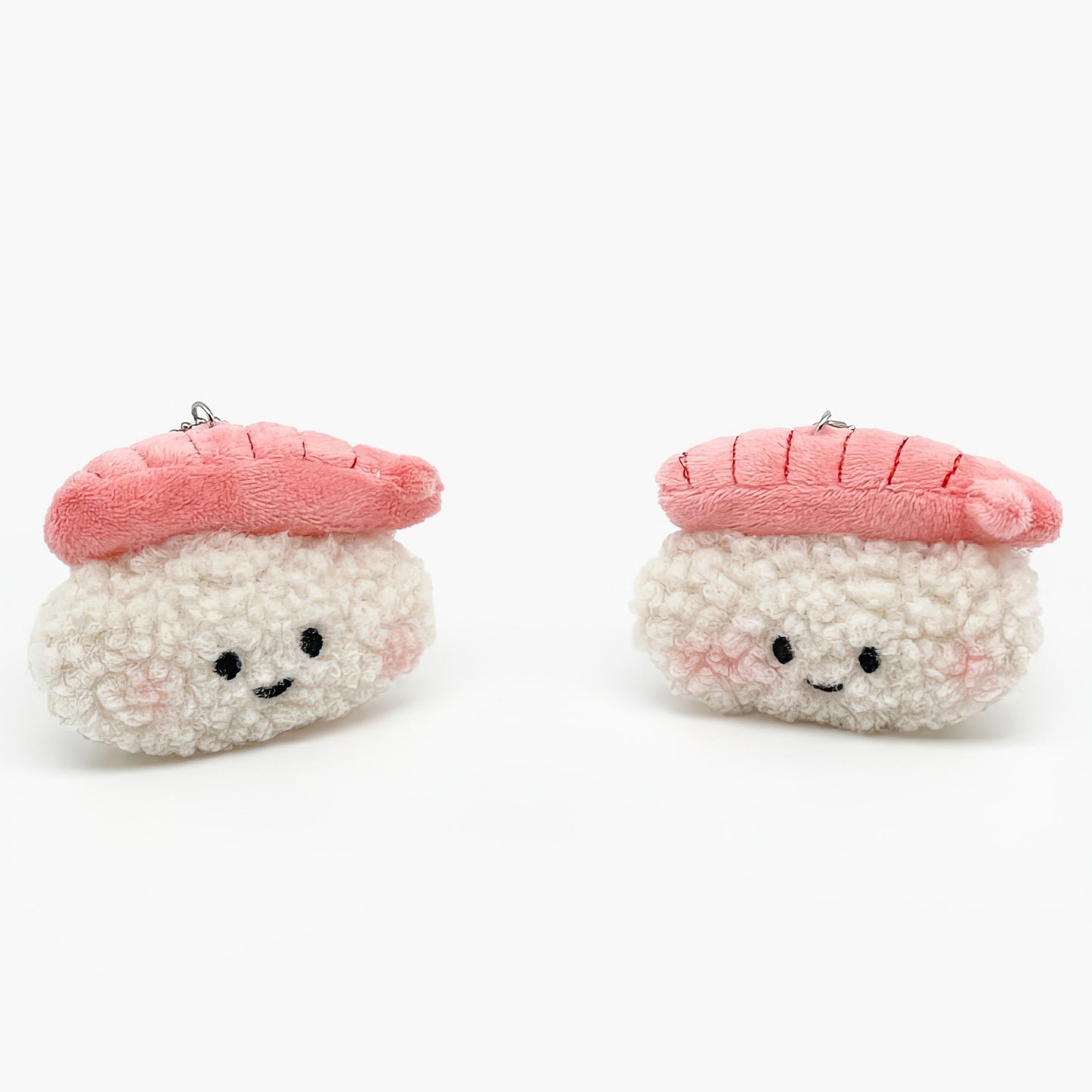 Cute Shrimp Sushi Plush Keychain Bag Charm