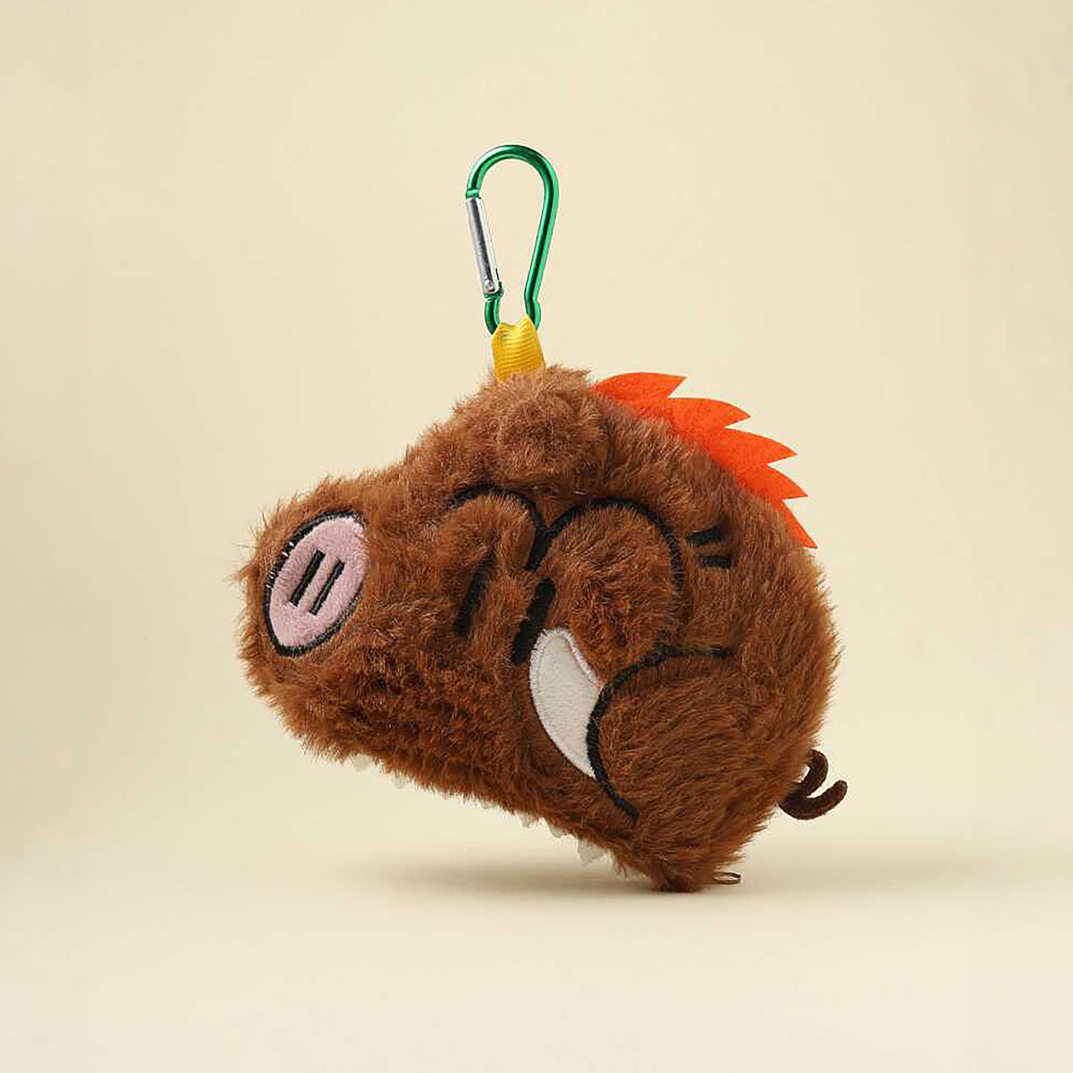 Cute Wild Boar Plush Keychain Bag Charm