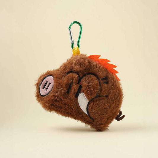 Cute Wild Boar Plush Keychain Bag Charm