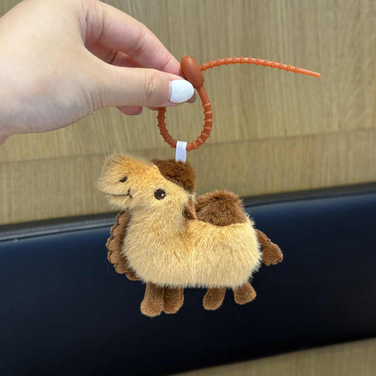 Cute Camel Plush Keychain Bag Charm