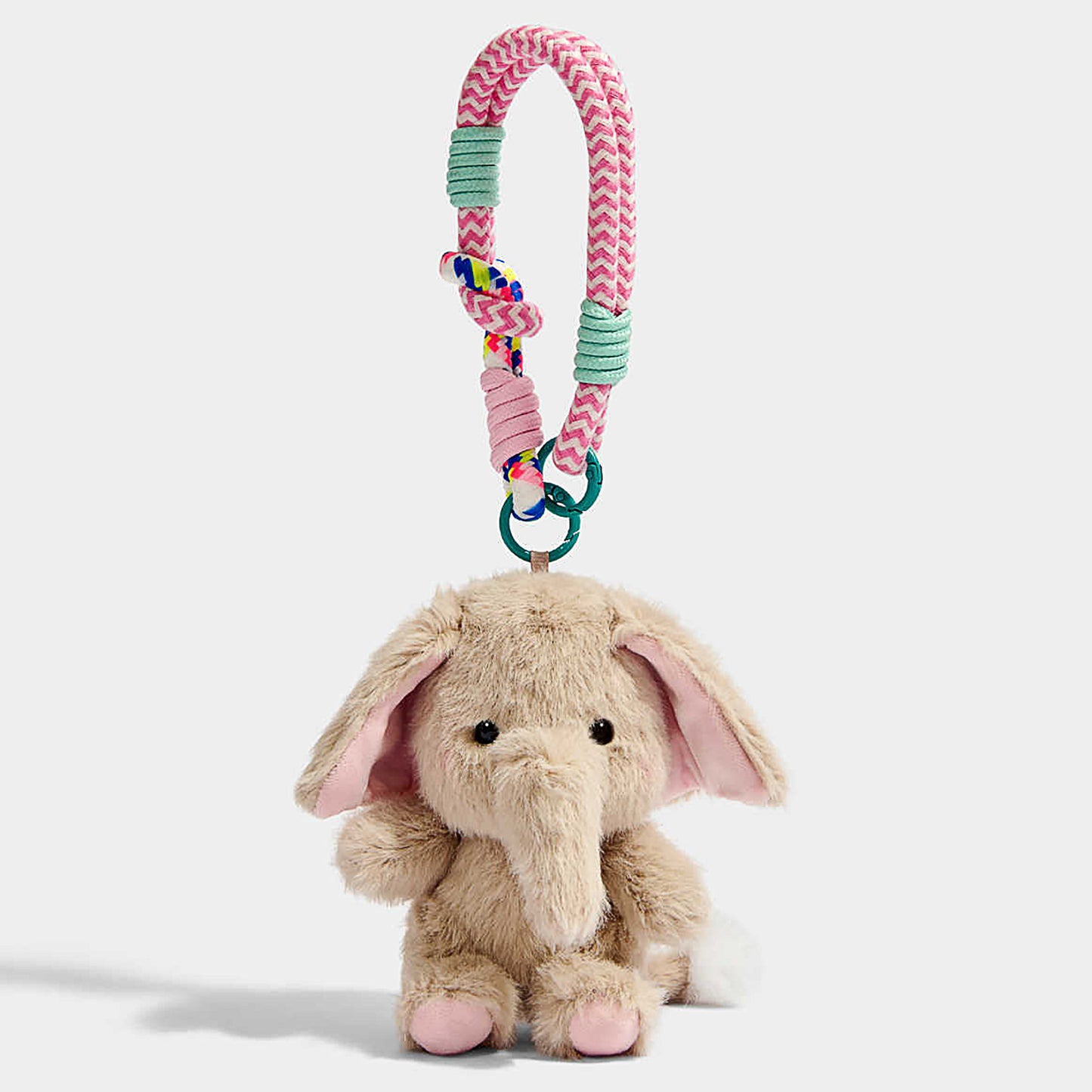 Cute Long Nose Elephant Plush Keychain Bag Charm