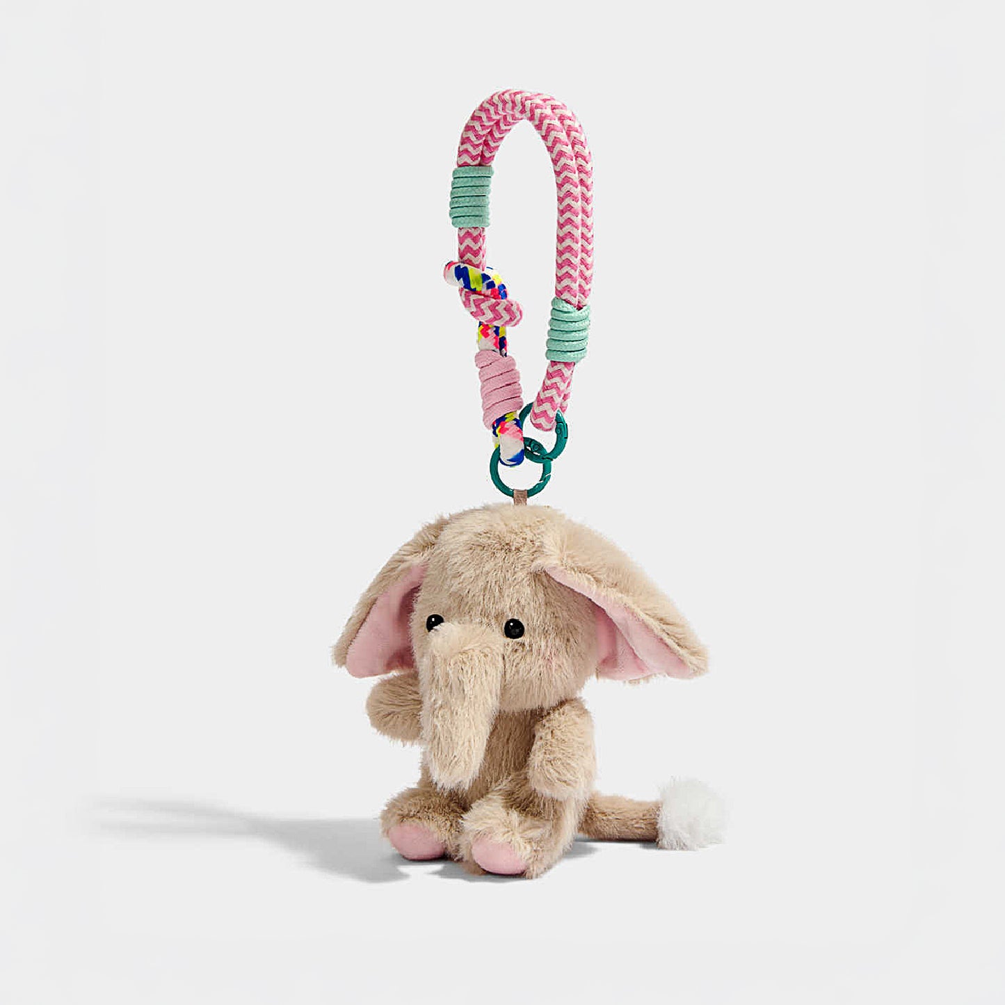 Cute Long Nose Elephant Plush Keychain Bag Charm