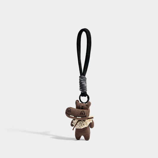 Cute Hippopotamus Plush Keychain Bag Charm
